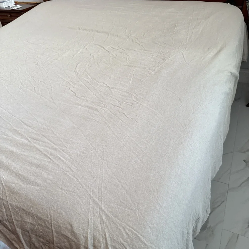 Parachute Duvet Cover Cotton Cashmere Blend Beige KING California Minimalist